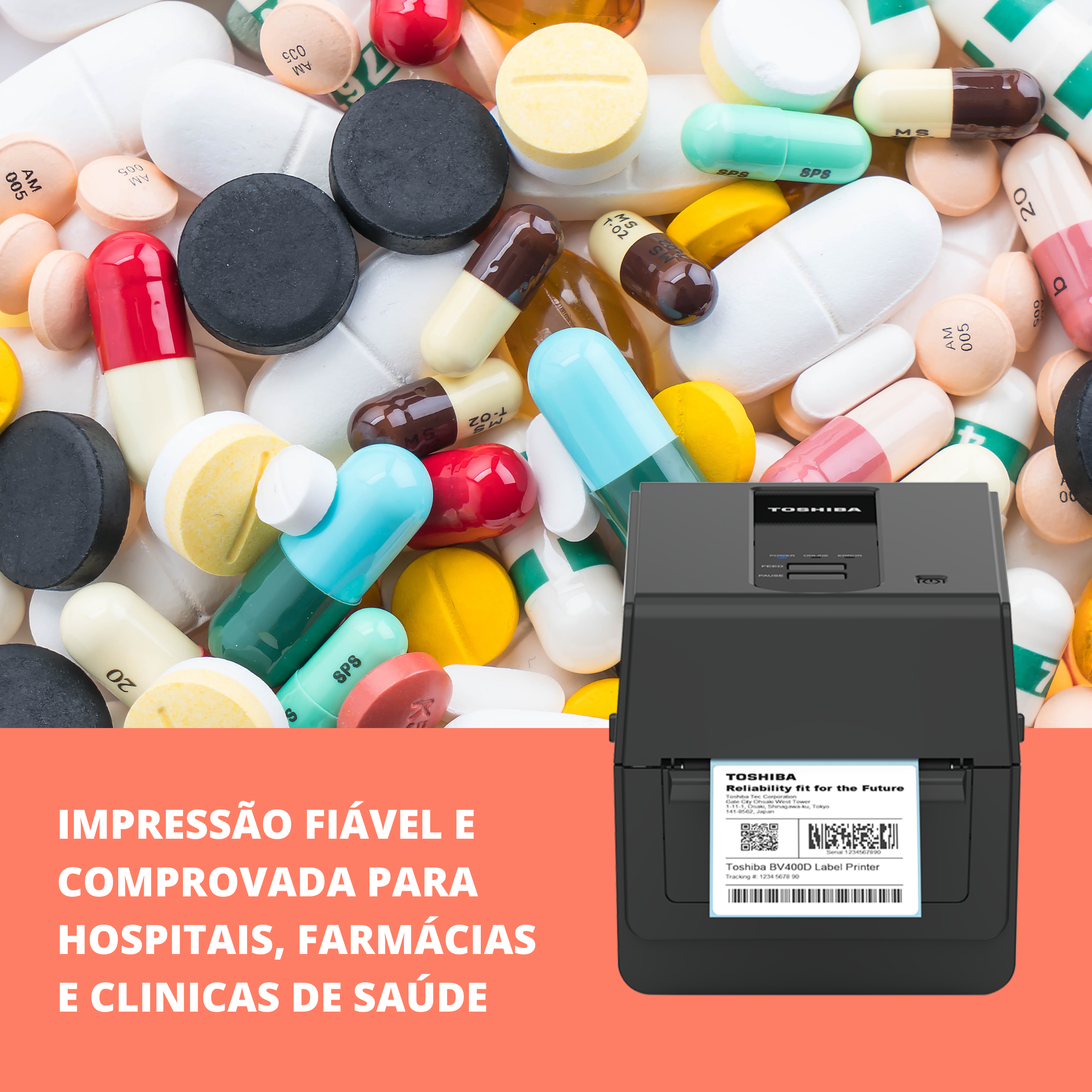 Impressão fiável e comprovada para a área da saúde