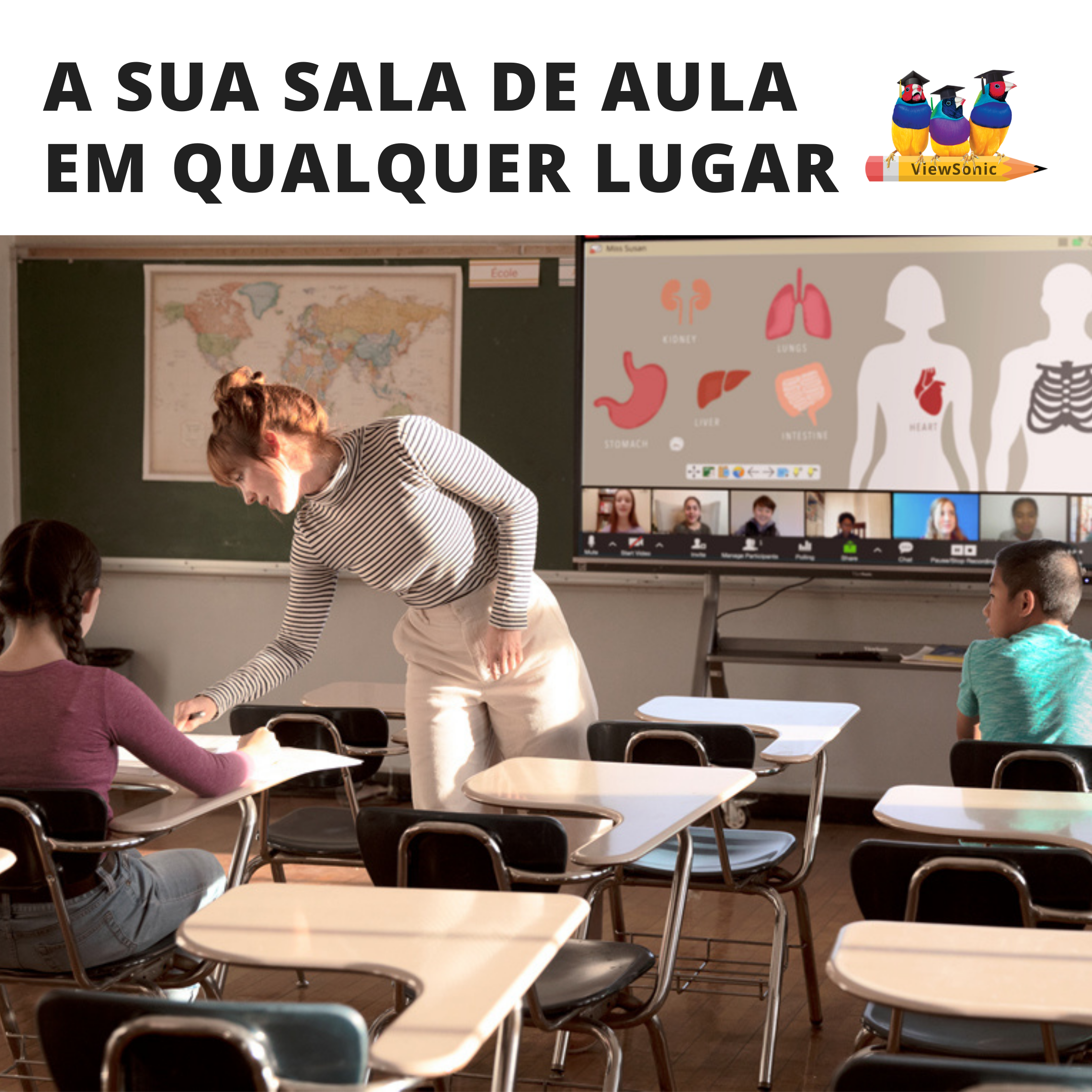 A sua sala de aula em qualquer lugar