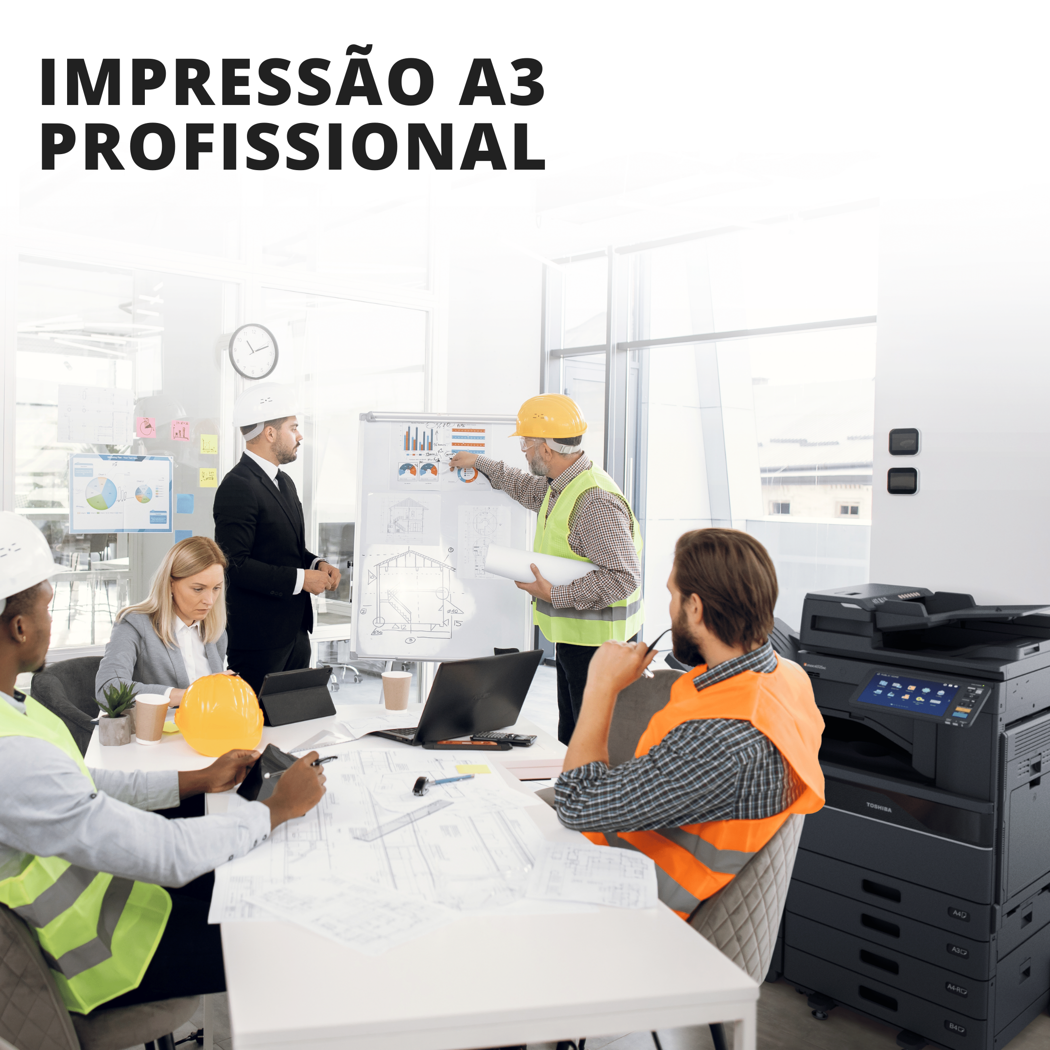 Impressão A3 profissional